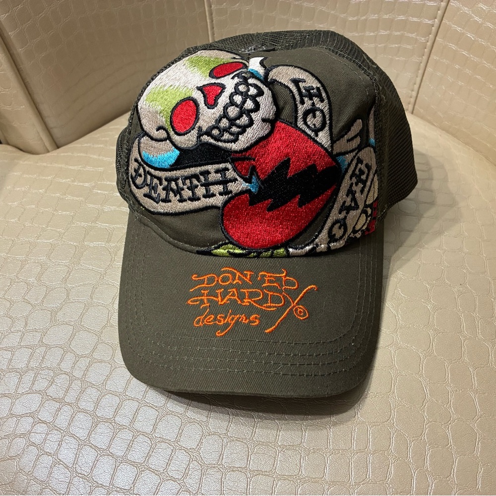 Ed Hardy SnapBack  - Green